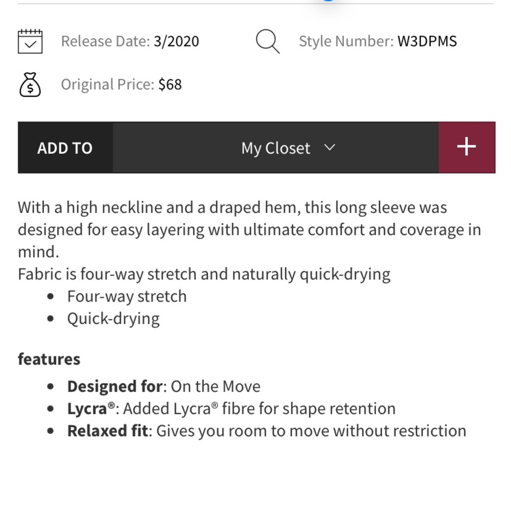 Lululemon lifted balance long sleeve, heathered titanium M/L - Picture 12 of 12